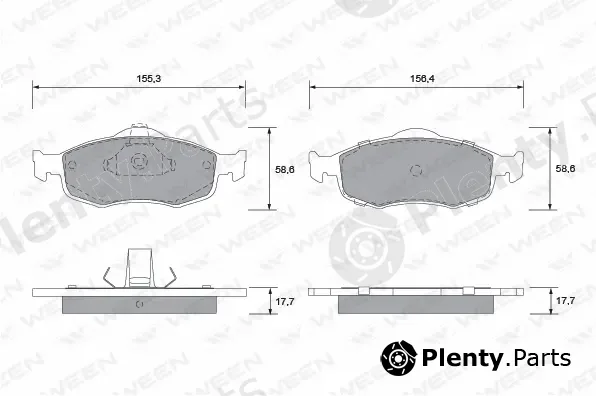 Ween 151-1290 — Brake Pad Set, disc brake