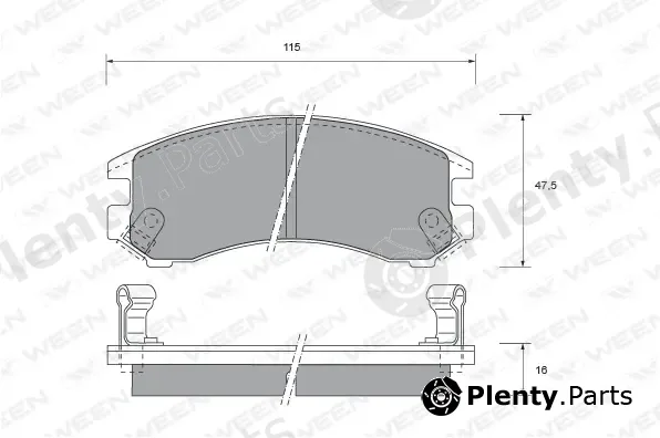 Ween 151-1483 — Brake Pad Set, disc brake