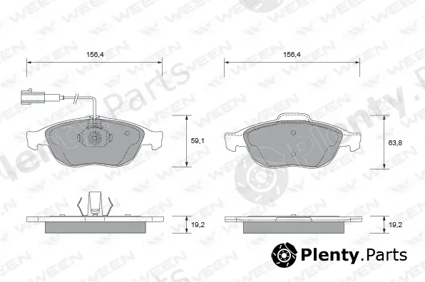Ween 151-1870 — Brake Pad Set, disc brake