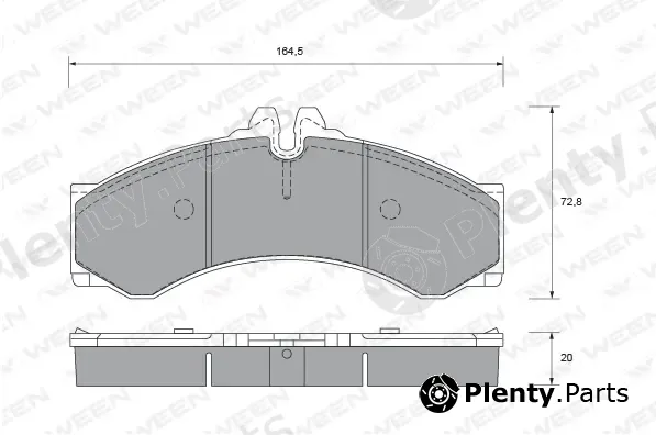 Ween 151-1768 — Brake Pad Set, disc brake