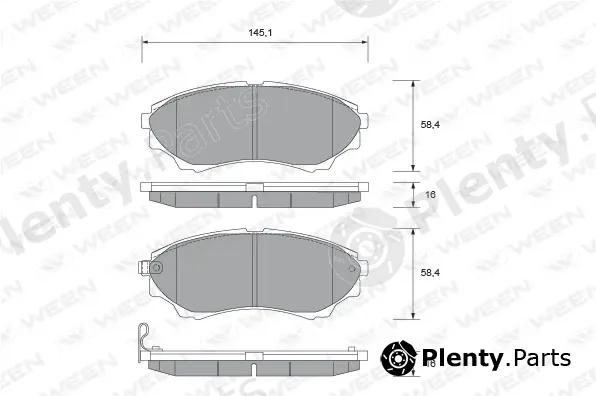 Ween 151-2084 — Brake Pad Set, disc brake