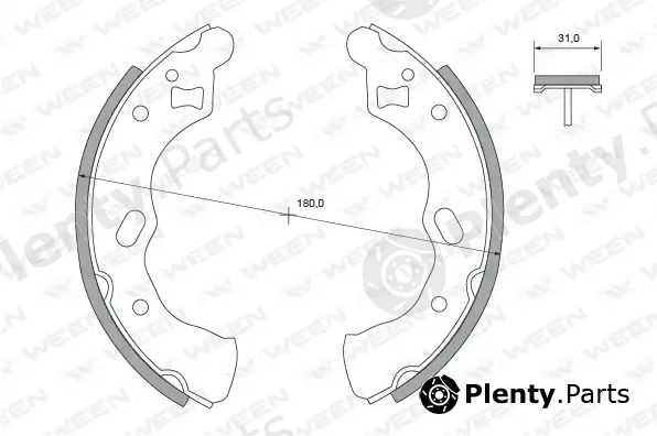 Ween 152-2389 — Brake Shoe Set