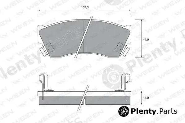 Ween 151-1419 — Brake Pad Set, disc brake