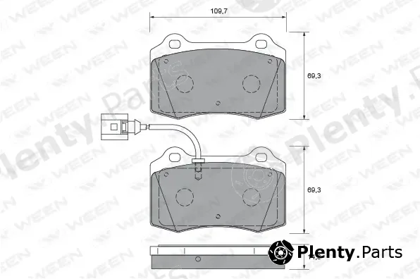 Ween 151-2012 — Brake Pad Set, disc brake