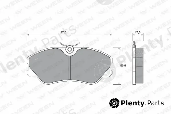 Ween 151-1413 — Brake Pad Set, disc brake