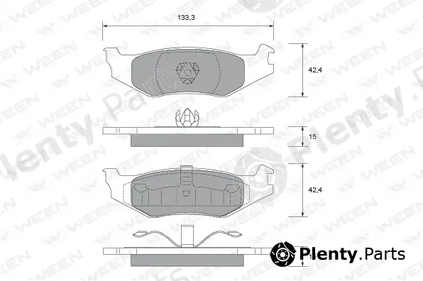Ween 151-2412 — Brake Pad Set, disc brake