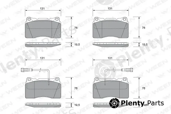 Ween 151-1815 — Brake Pad Set, disc brake