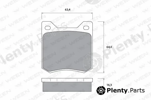 Ween 151-1082 — Brake Pad Set, disc brake