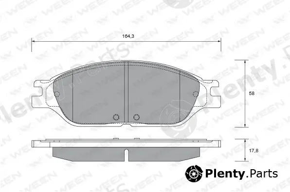 Ween 151-2507 — Brake Pad Set, disc brake