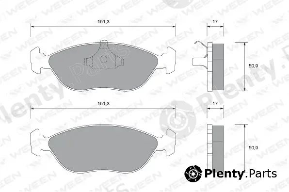 Ween 151-1737 — Brake Pad Set, disc brake