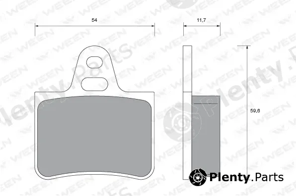 Ween 151-1881 — Brake Pad Set, disc brake