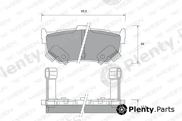 Ween 151-1485 — Brake Pad Set, disc brake