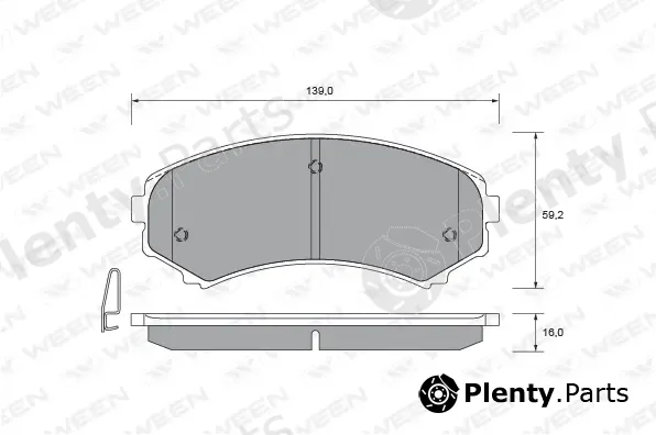 Ween 151-2232 — Brake Pad Set, disc brake