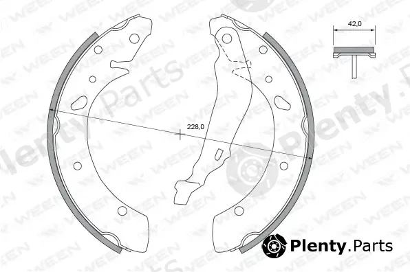 Ween 152-2417 — Brake Shoe Set