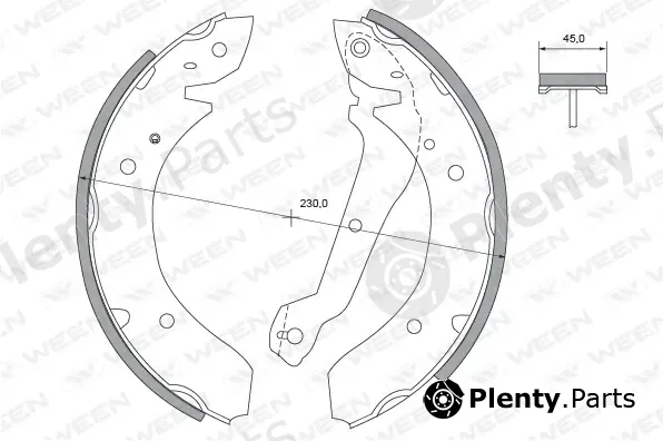 Ween 152-2177 — Brake Shoe Set