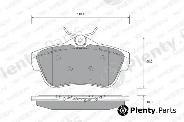 Ween 151-2668 — Brake Pad Set, disc brake