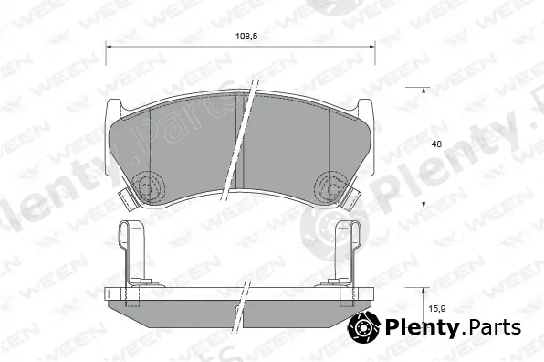Ween 151-2176 — Brake Pad Set, disc brake