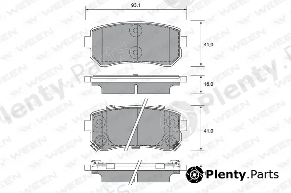 Ween 151-2571 — Brake Pad Set, disc brake