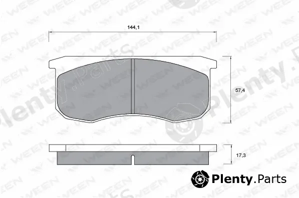 Ween 151-2611 — Brake Pad Set, disc brake