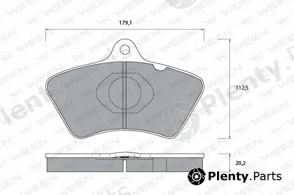 Ween 151-1070 — Brake Pad Set, disc brake