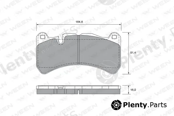 Ween 151-2667 — Brake Pad Set, disc brake