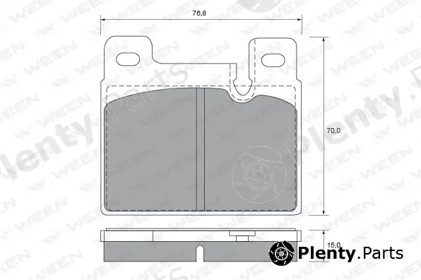 Ween 151-1511 — Brake Pad Set, disc brake