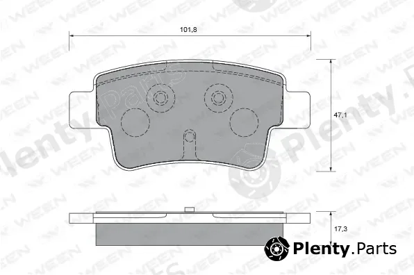 Ween 151-1795 — Brake Pad Set, disc brake