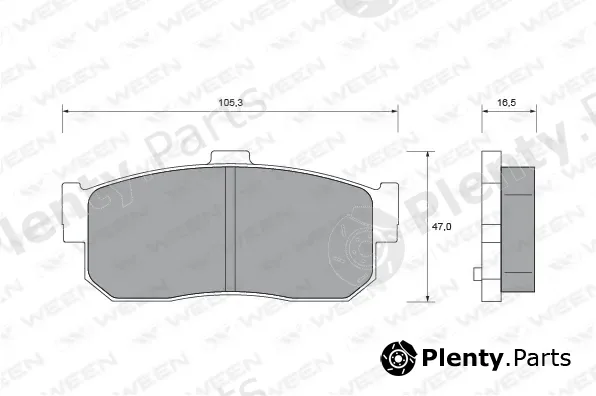 Ween 151-1692 — Brake Pad Set, disc brake