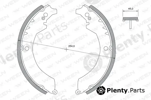 Ween 152-2317 — Brake Shoe Set