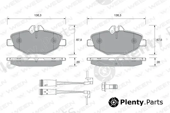 Ween 151-1935 — Brake Pad Set, disc brake