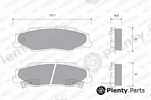 Ween 151-1398 — Brake Pad Set, disc brake