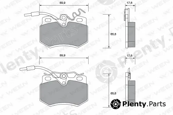 Ween 151-1008 — Brake Pad Set, disc brake