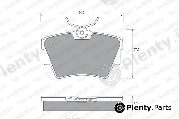 Ween 151-1892 — Brake Pad Set, disc brake