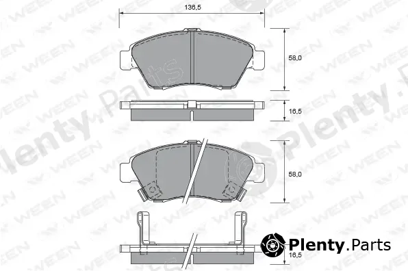Ween 151-2555 — Brake Pad Set, disc brake