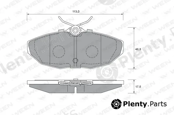 Ween 151-1911 — Brake Pad Set, disc brake