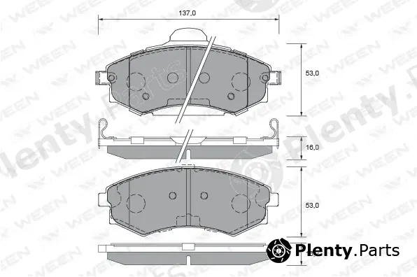 Ween 151-2235 — Brake Pad Set, disc brake