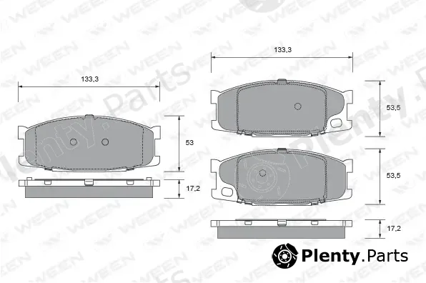 Ween 151-2711 — Brake Pad Set, disc brake