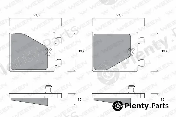 Ween 151-1086 — Brake Pad Set, disc parking brake