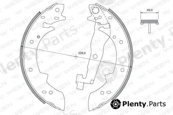 Ween 152-2288 — Brake Shoe Set