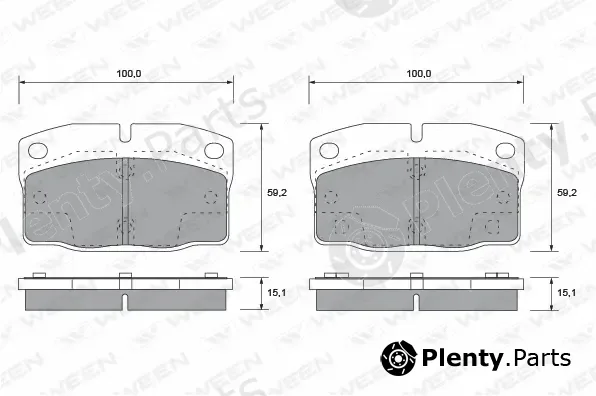 Ween 151-1178 — Brake Pad Set, disc brake