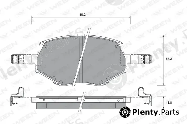 Ween 151-2123 — Brake Pad Set, disc brake