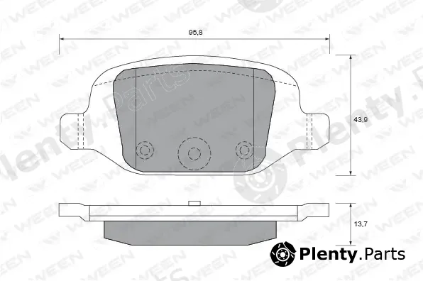 Ween 151-1832 — Brake Pad Set, disc brake