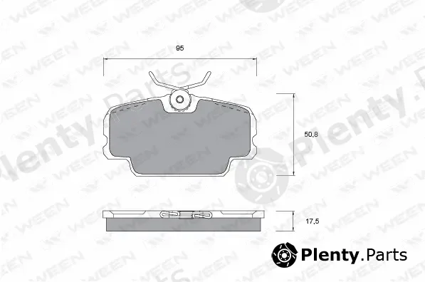 Ween 151-1004 — Brake Pad Set, disc brake