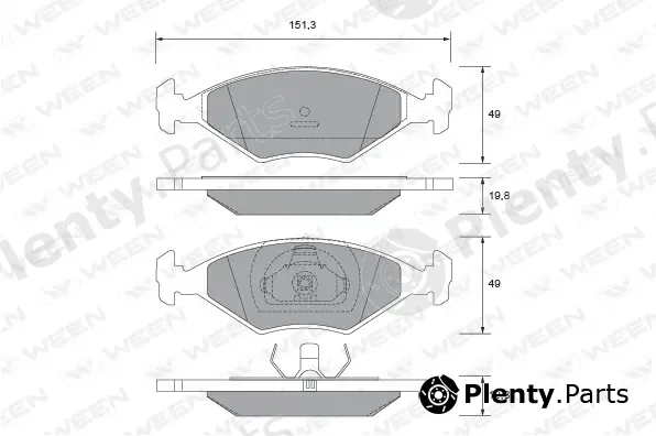 Ween 151-2686 — Brake Pad Set, disc brake