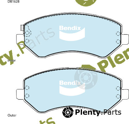 Bendix-Au DB18284WD — Brake Pad Set, disc brake