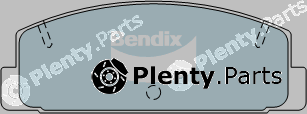 Bendix-Au DB417GCT — Brake Pad Set, disc brake