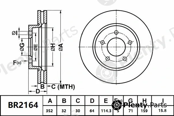 Bendix-Au BR2164ULT — Brake Disc