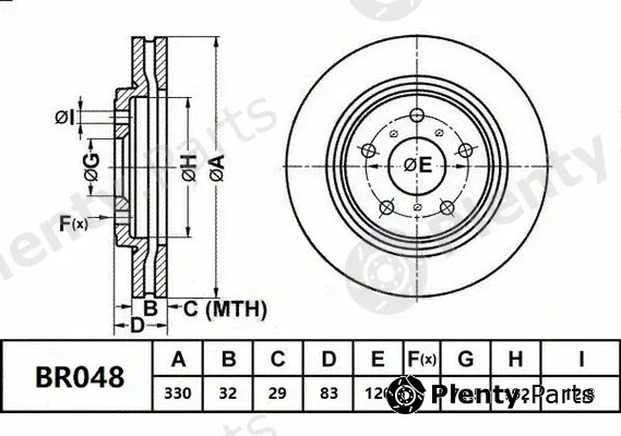 Bendix-Au BR048ULT — Brake Disc