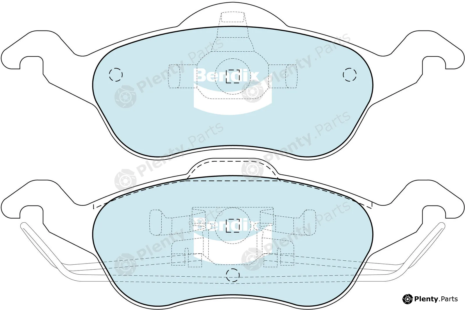 Bendix-Au DB1860GCT — Brake Pad Set, disc brake