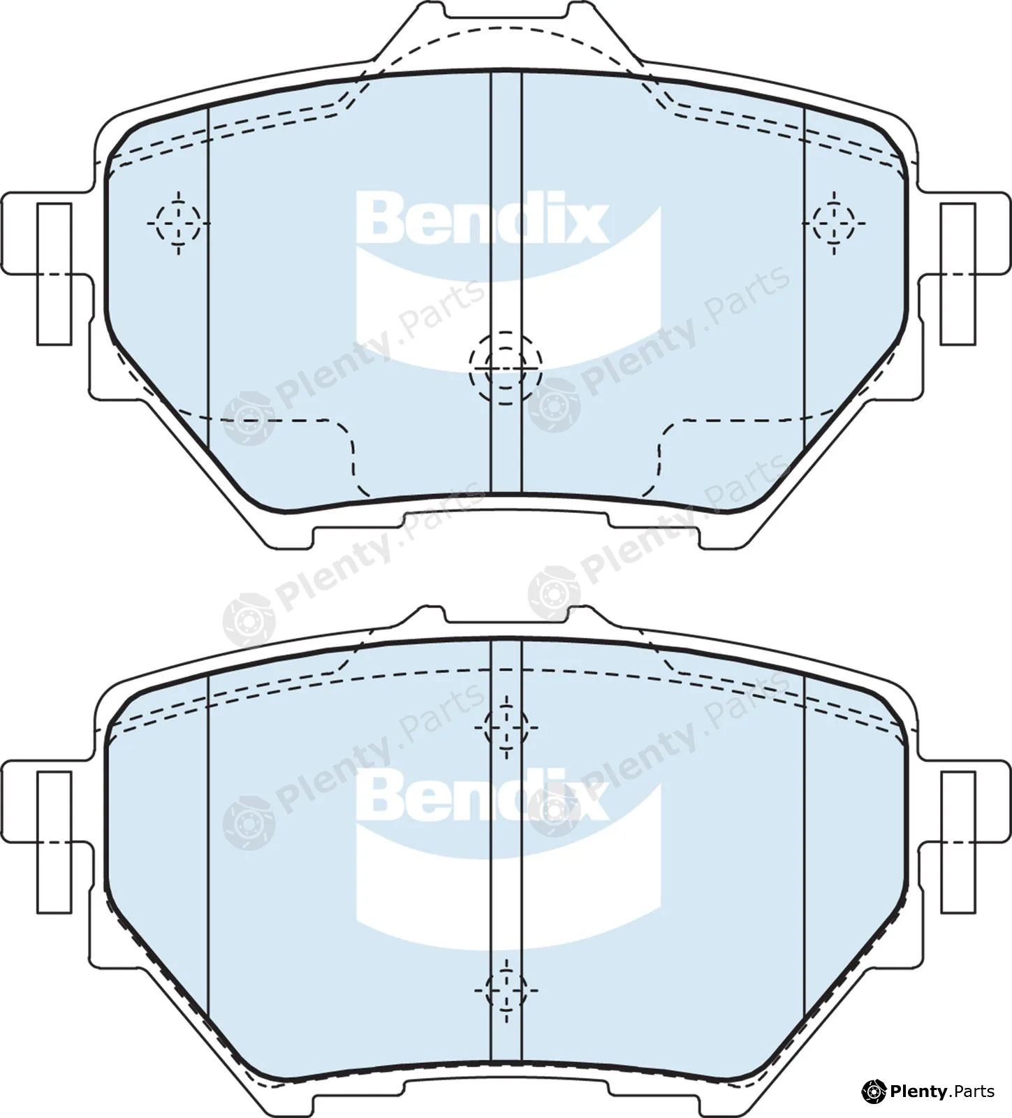 Bendix-Au DB2680GCT — Brake Pad Set, disc brake